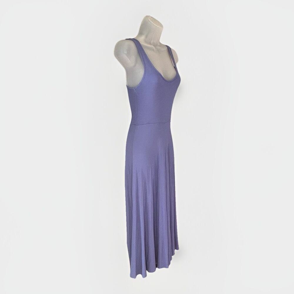 Marine Layer Lexi Soft Ribbed Fit & Flare Casual Midi Tank Dress Size XS Beach - Picture 4 of 10